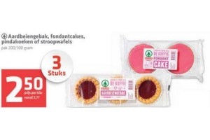 aardbeigebak fondantcakes pindakoeken of stroopwafels