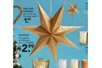 kerstster van papier