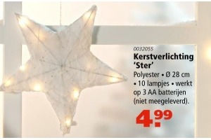 kerstverlichting ster