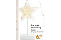 ster met verlichting