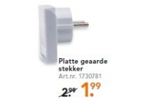 platte geaarde stekker