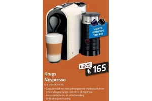 eindeloos beheerder bladzijde Krups nespresso U & Milk XN2601NL €165,00 - Beste.nl