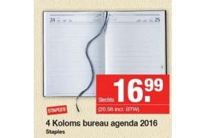 4 koloms bureauagenda