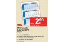 driemaands kalender