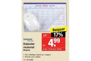 kalender muismat