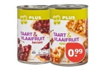 plus taart en vlaaifruit