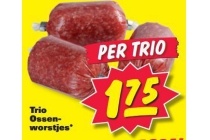 trio ossenworstjes