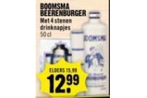 boomsma beerenburger met 4 stenen drinknapjes