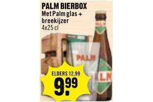 palm bierbox met glas