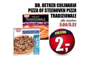 dr oetker culinaria pizza of steenoven pizza tradizionale voor en euro 2