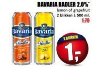bavaria radler 2 0 voor en euro 1