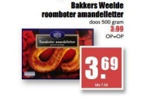 bakkers weelde roomboter amandelletter voor en euro 3 69