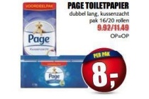 page toiletpapier voor en euro 8 per pak