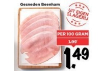 gesneden beenham