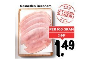 gesneden beenham