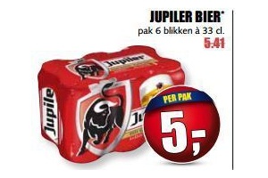 jupiler bier voor en euro 5 per pak