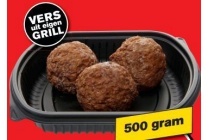 gegrilde gehaktballen