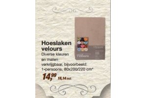 hoeslaken velours