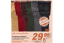 corduroy pantalon