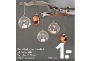 kerstbal voor theelicht of decoratie