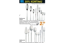 20 korting op bestekserie amstel en waal