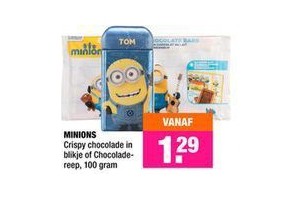 minions crispy chocolade