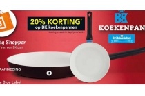 20 korting op alle bk koekenpannen