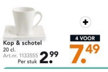 kop en amp schotel true life