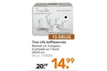 true life koffieservies 13 delig