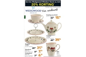 servies wedgwood windsor kerst 20 korting