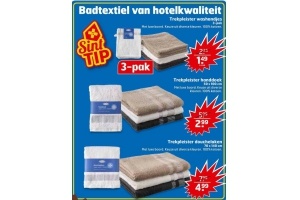 badtextiel van hotelkwaliteit