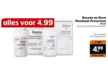 rexona en dove maximum protection