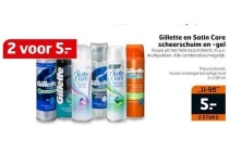 gillette en satin care scheerschuim en gel