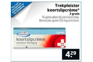 trekpleister koortslipcreme
