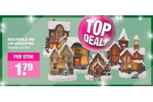 kersthuisje met led verlichting