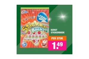 kerst stickerboek
