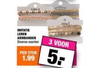 imitatie leren armbanden