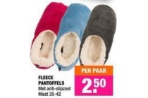 fleece pantoffels