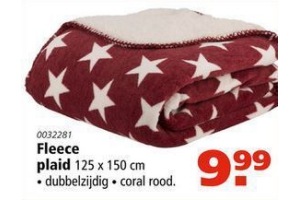 fleece plaid met sterren