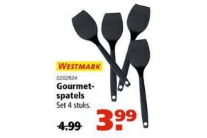 pariteit Wiegen Sitcom Westmark Gourmetspatels, 4 stuks voor €3,99 - Beste.nl
