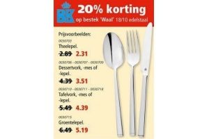 20 korting op bk bestek waal