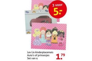 lev lix kinderplacemats