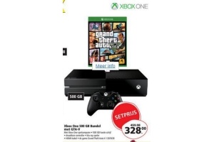 xbox one 500 gb bundel met gta v voor en euro 328