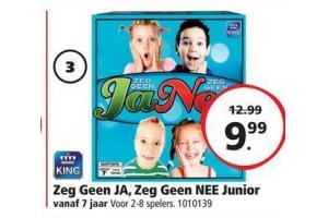 zeg geen ja zeg geen nee junior voor en euro 9 99