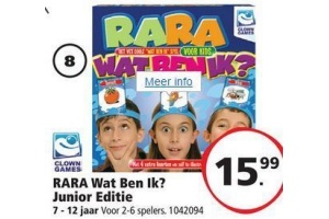 rara wat ben ik junior editie