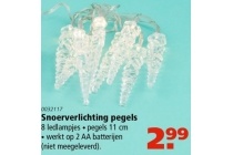 snoerverlichting pegels