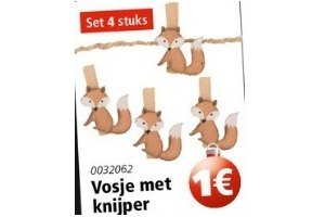 vosje met knijper