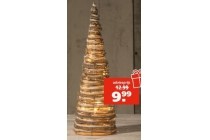 kerstverlichting rattan pyramide