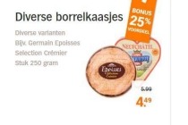 diverse borrelkaasjes