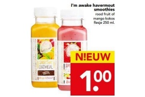 i m awake havermout smoothies